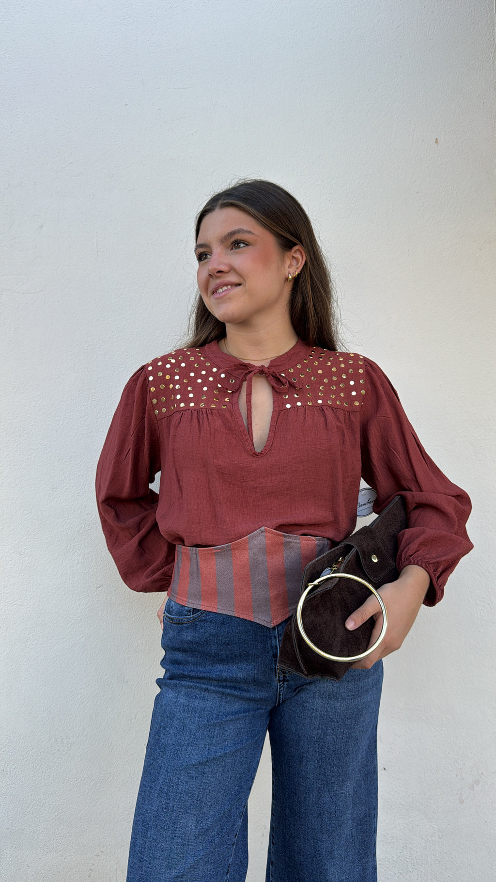 Blusa tachas Caldera