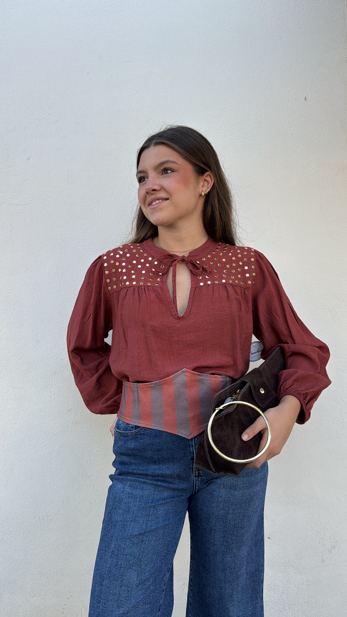 Blusa tachas Caldera